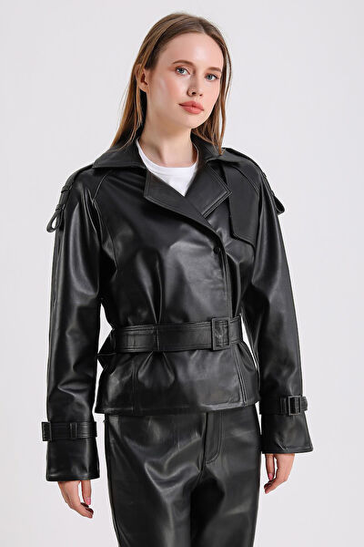 Maroquin Leather Kadın Ceket