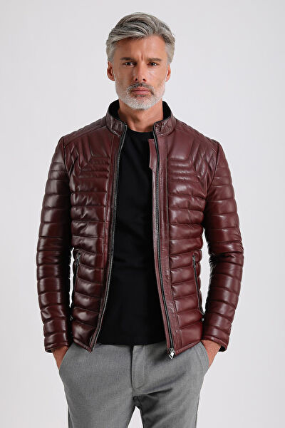 Maroquin Leather Erkek Mont, Kaban