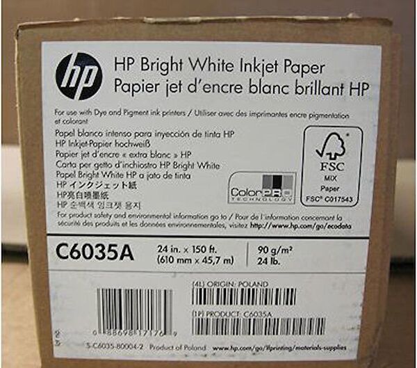 HP Resim Defteri, Kağıtları