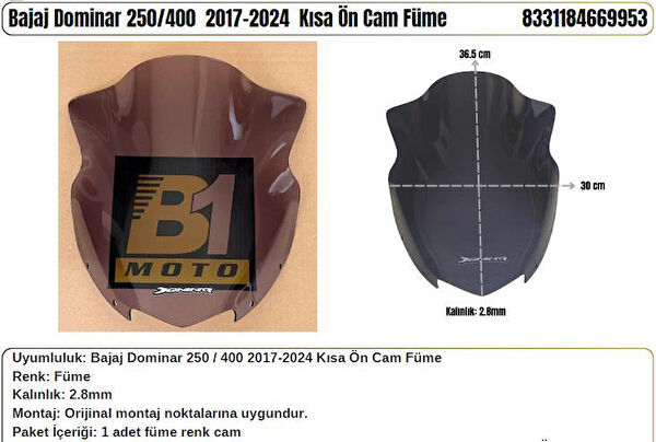 Motobisavm Ön Cam Siperlik
