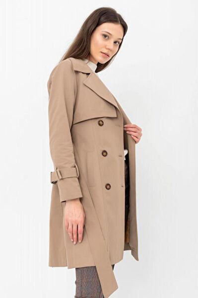 PASTELASTORE Kadın Trençkot, Yağmurluk