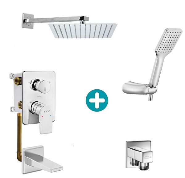 E.C.A Duş Başlığı, Spirali, Seti