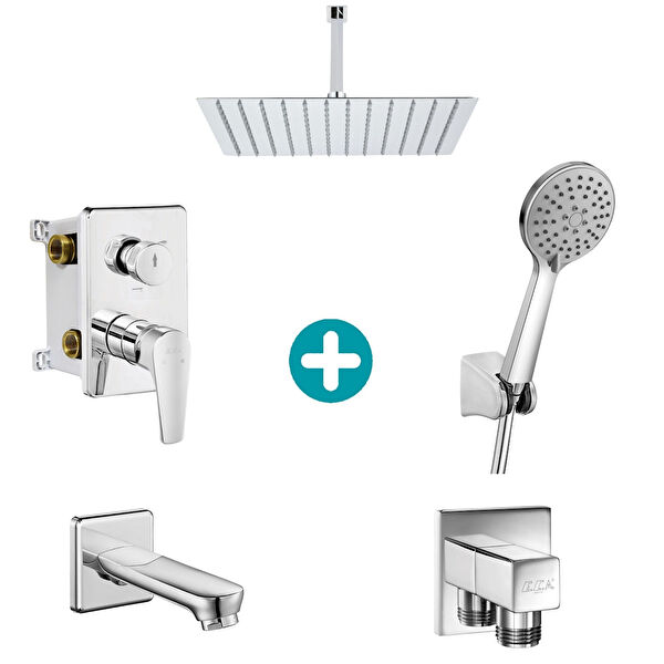 T-may Duş Başlığı, Spirali, Seti