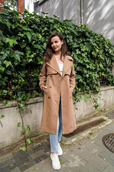 PASTELASTORE Kadın Trençkot, Yağmurluk