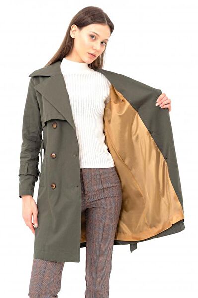 PASTELASTORE Kadın Trençkot, Yağmurluk