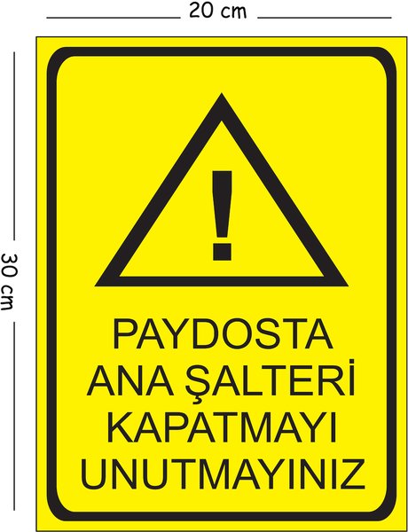 Mayeka Güvenlik Uyarı İşaretleri, İş Güvenliği Levhaları