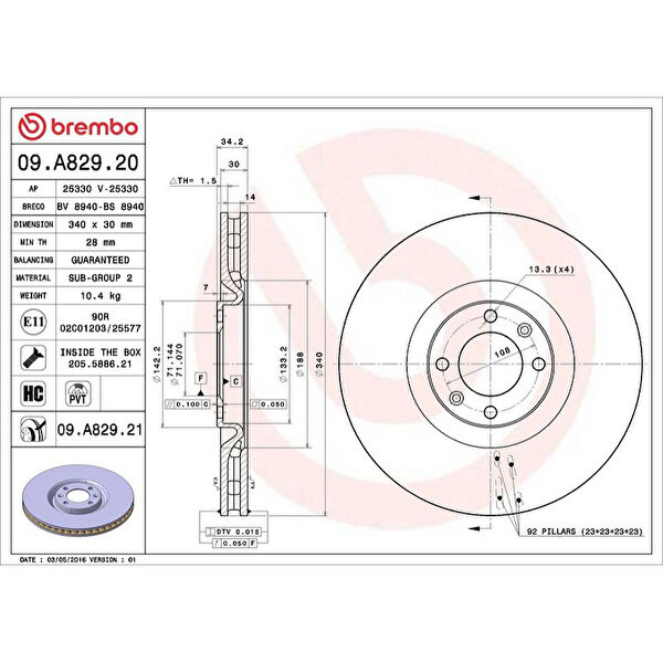 Brembo Fren Diskleri