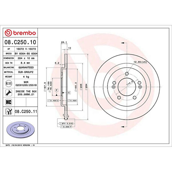 Brembo Fren Diskleri