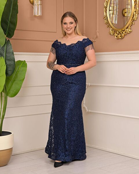 Livanomi Büyük Beden Abiye Elbise