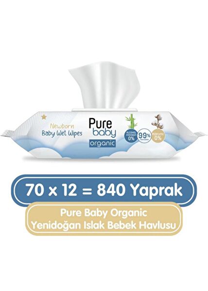 Pure Baby Islak Mendil, Havlu