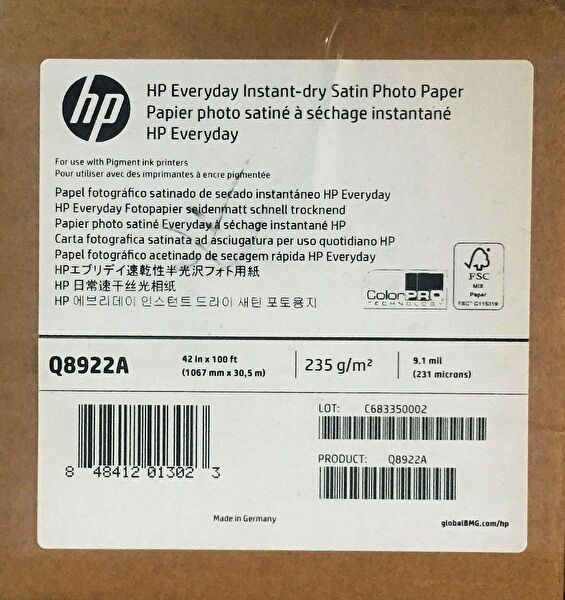 HP Resim Defteri, Kağıtları