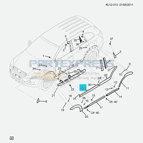 OE-OPEL Kapı Ekipmanları