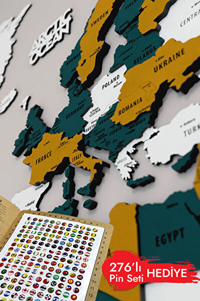 Colorfull Worlds Ahşap Tablo