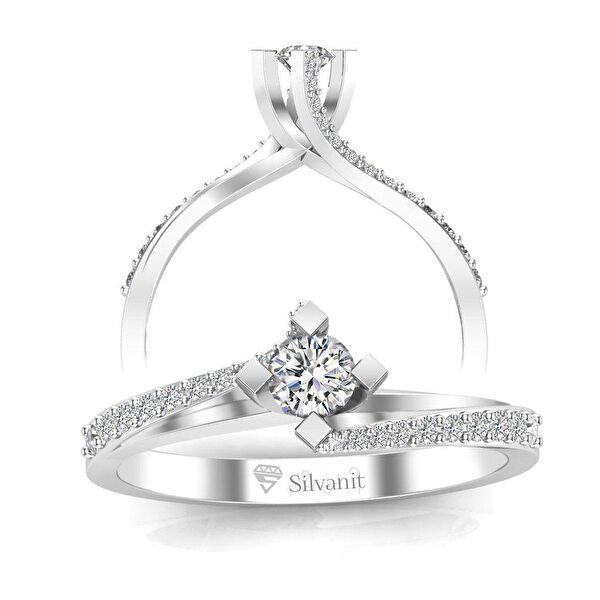 Silvanit Pırlanta Kadın Yüzük