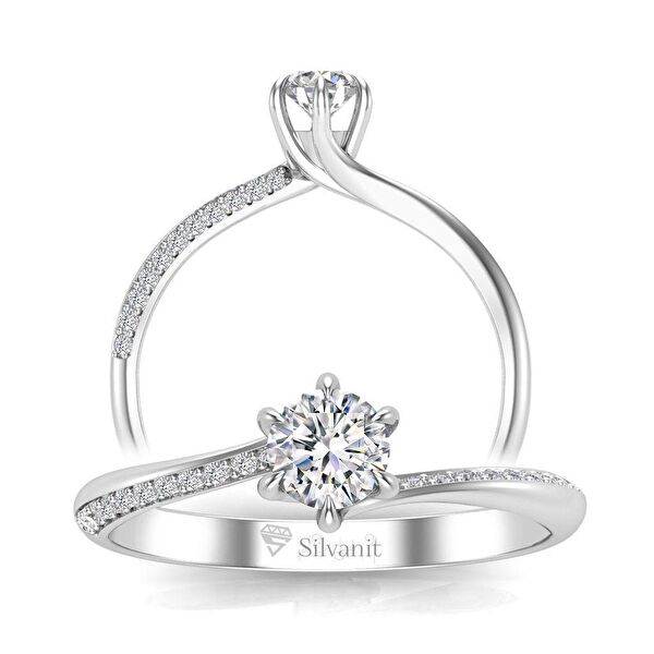 Silvanit Pırlanta Kadın Yüzük