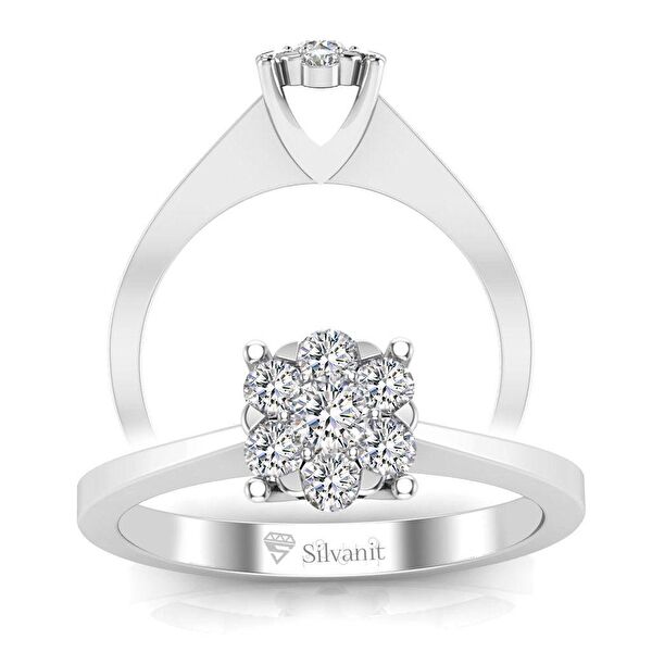 Silvanit Pırlanta Kadın Yüzük