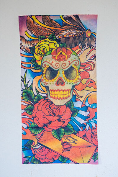 Lila Rosa Motosiklet Boyunluk