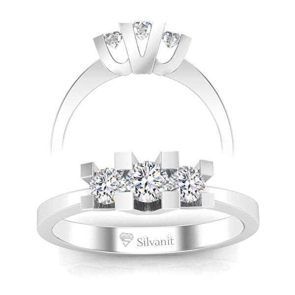 Silvanit Pırlanta Kadın Yüzük