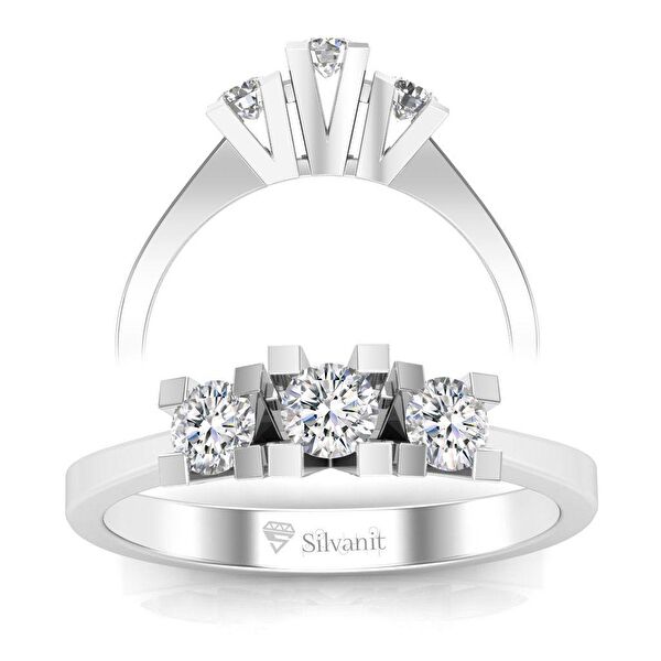 Silvanit Pırlanta Kadın Yüzük