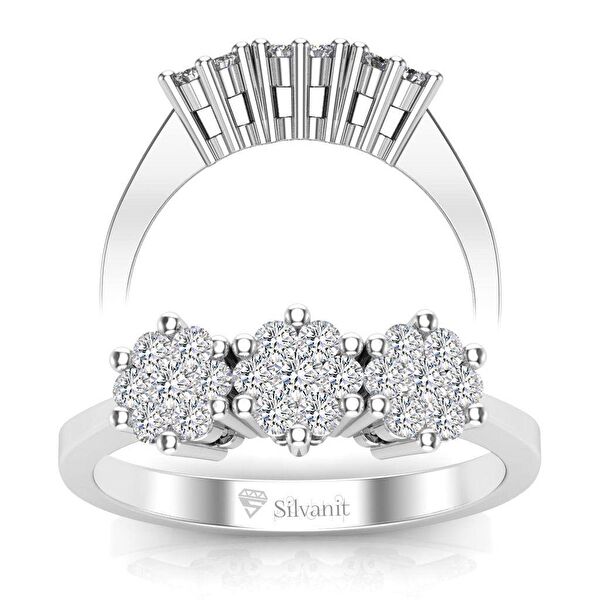 Silvanit Pırlanta Kadın Yüzük