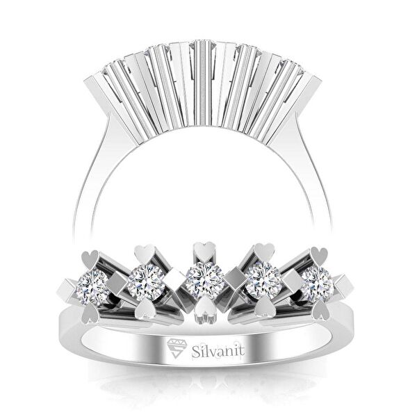 Silvanit Pırlanta Kadın Yüzük