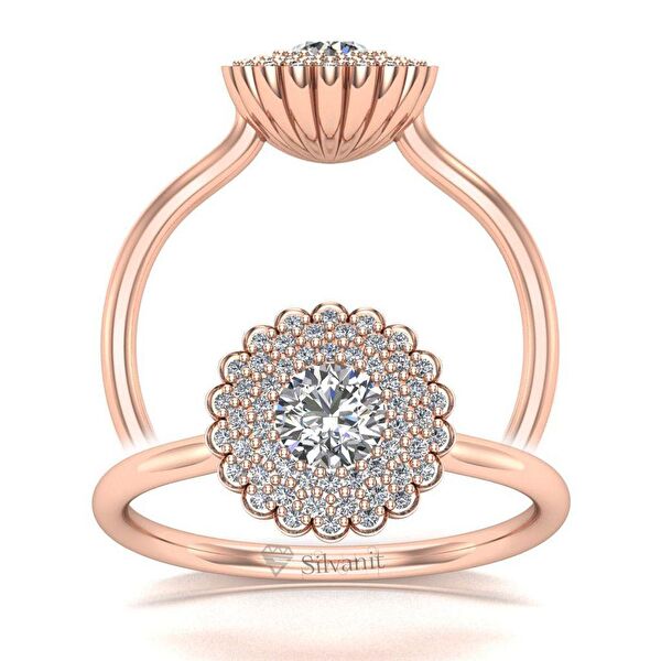 Silvanit Pırlanta Kadın Yüzük