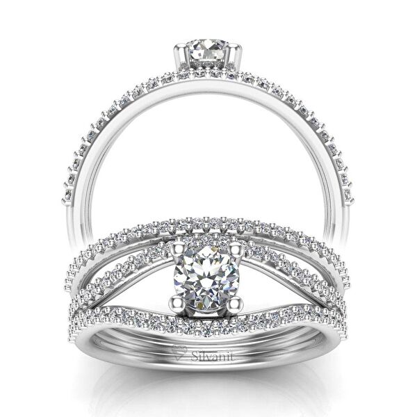 Silvanit Pırlanta Kadın Yüzük