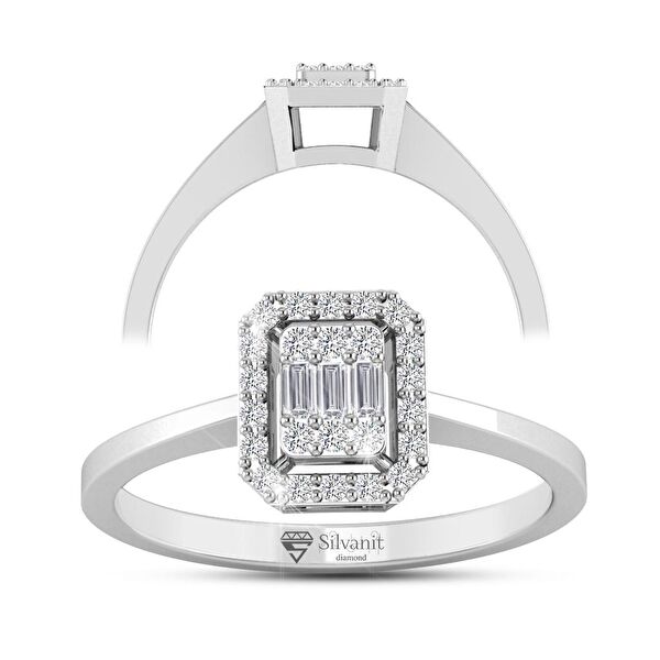 Silvanit Pırlanta Kadın Yüzük