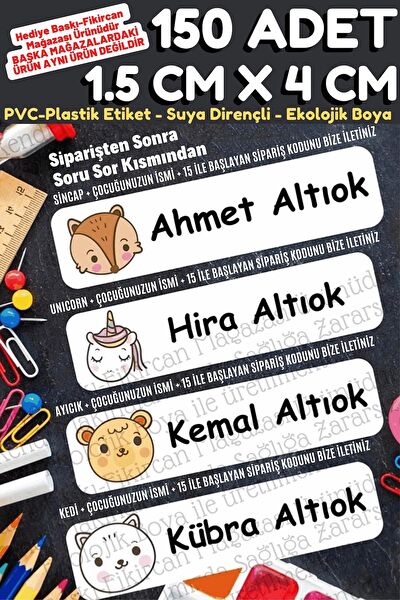 FİKİRCAN Etiket, Sticker