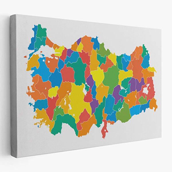 Harita Sepeti Kanvas Tablo