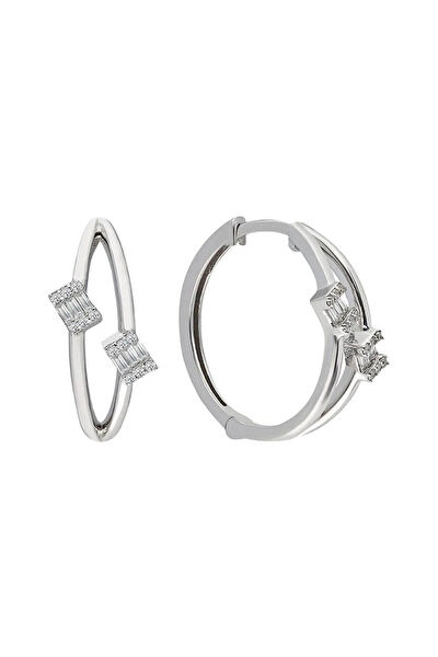 Sirius Pırlanta Altın Küpe