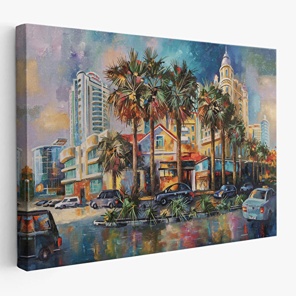 Harita Sepeti Kanvas Tablo