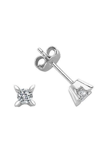 Sirius Pırlanta Altın Küpe