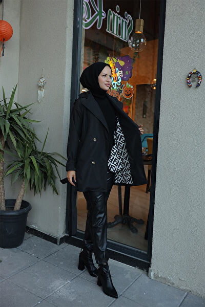 BurcuTesettür Tesettür Trençkot, Yağmurluk