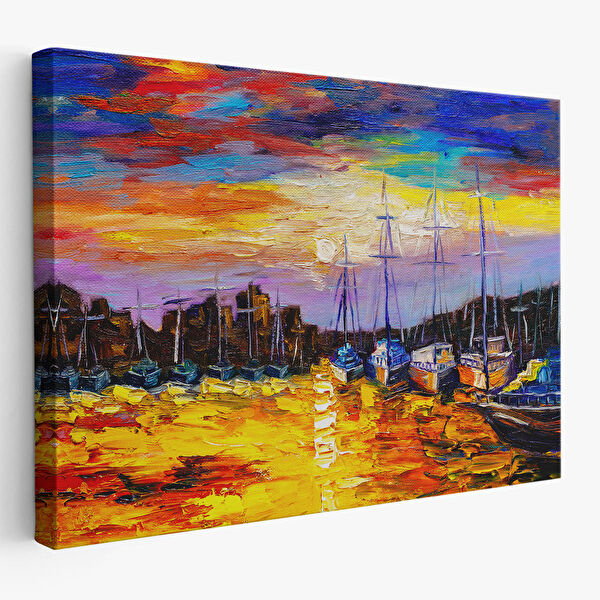 Harita Sepeti Kanvas Tablo