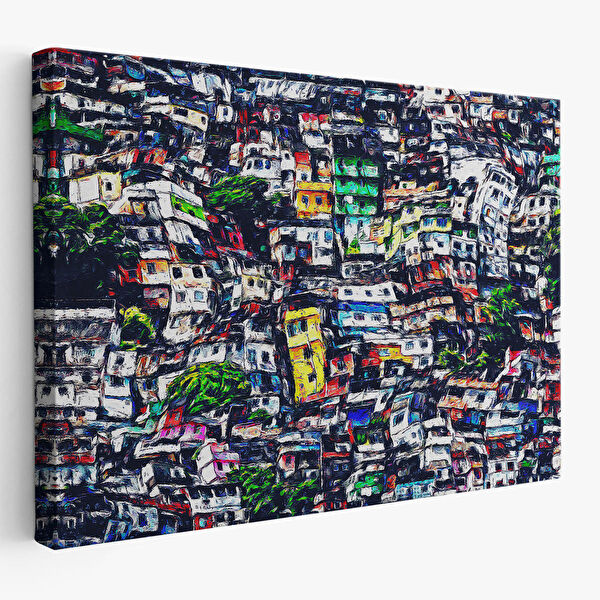 Harita Sepeti Kanvas Tablo