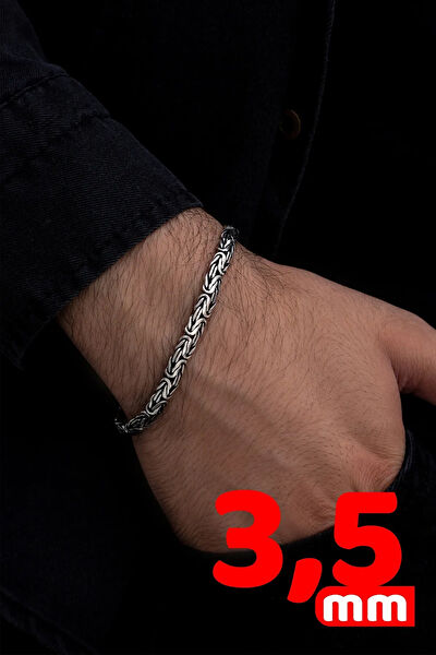 OSMANLI GÜMÜŞ Erkek Bileklik