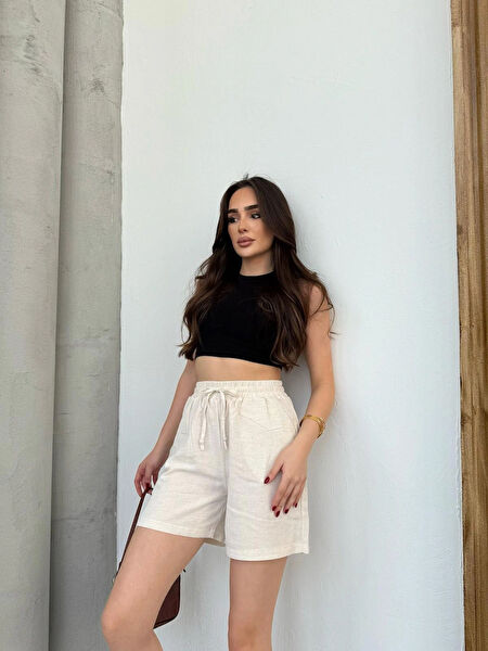 Ozy Fashion Kadın Şort, Bermuda, Kapri