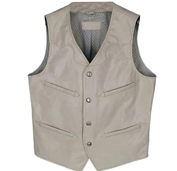 NYC DERİ Erkek Yelek