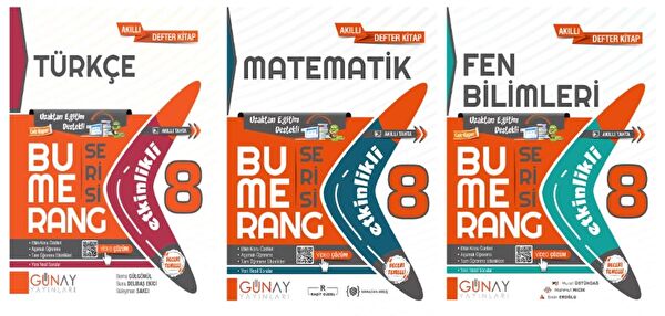 Günay Yayınları Ders ve Yardımcı Kaynak Kitapları