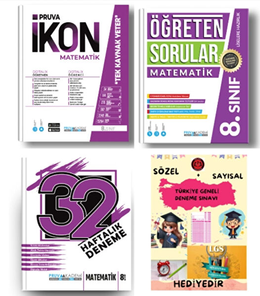 Pruva Akademi Ders ve Yardımcı Kaynak Kitapları