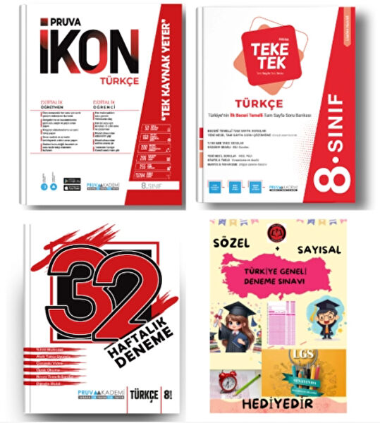 Pruva Akademi Ders ve Yardımcı Kaynak Kitapları