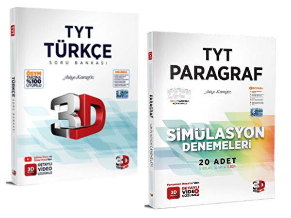 3D Yayınları Ders ve Yardımcı Kaynak Kitapları