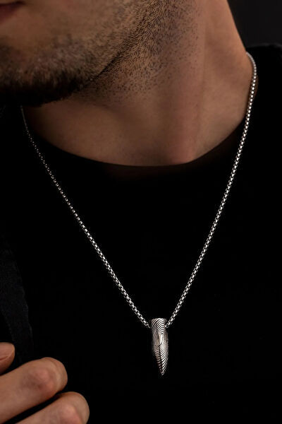 OSMANLI GÜMÜŞ Kolye, Zincir, Künye