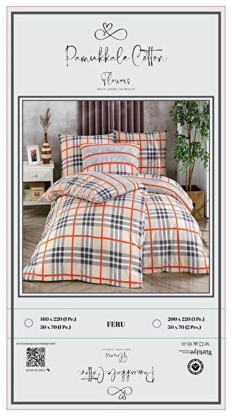 Pamukkale Cotton Flowers Nevresim Takımı