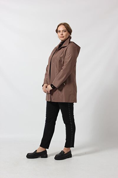 Moda berray Büyük Beden Trençkot