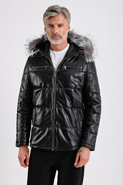 Maroquin Leather Erkek Mont, Kaban