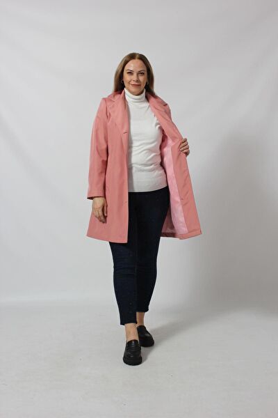 Moda berray Büyük Beden Trençkot