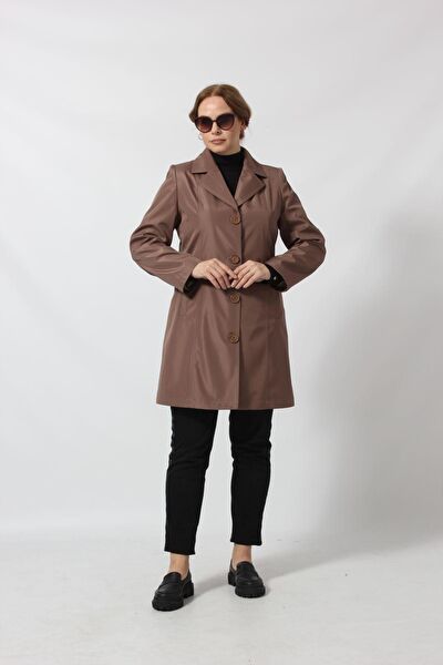Moda berray Büyük Beden Trençkot