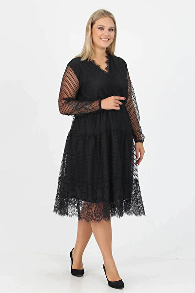 Dip Moda Büyük Beden Günlük Elbise